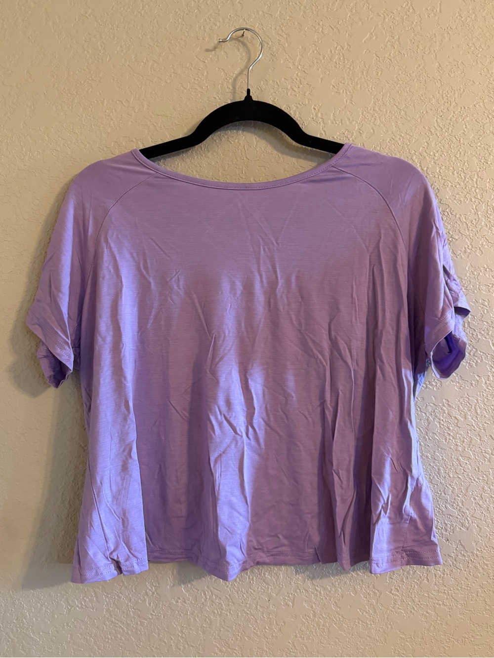 Women's Lavender Short Sleeve Top
